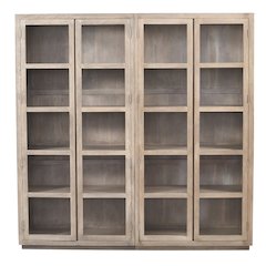 Argyle Bookcase in Light Ash Ivory Reclaimed Wood
