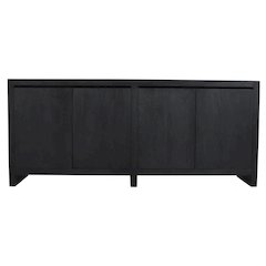 Argyle 4-Door Sideboard in Graphite Black Reclaimed Wood