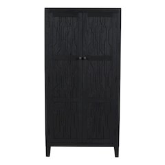 Orchard Tall Cabinet in Graphite Black Reclaimed Wood