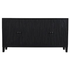Orchard 4-Door Sideboard in Graphite Black Reclaimed Wood