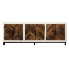 Bayside 6-Door Sideboard in Brown