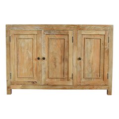 Bayside 54" 3-Door Sideboard in Natural Finish