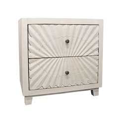 Brasser 2-Drawer Nightstand in Ivory