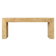 Goliath Console Table in Natural on Solid Mango Wood