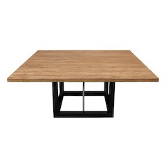 9-Piece Dining Set 8 Jill Dining Chairs in Green Fabric Natural Legs