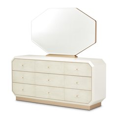 La Rachelle Dresser with Mirror - Champagne