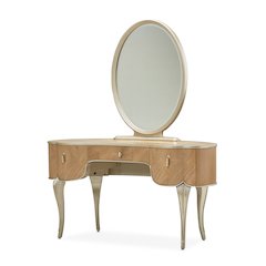 Villa Cherie Vanity with Mirror - Caramel