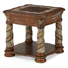 Villa Valencia End Table - Classic Chestnut