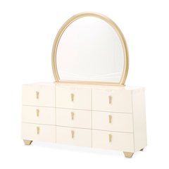Fantosini Dresser with Mirror - Creamy Pearl