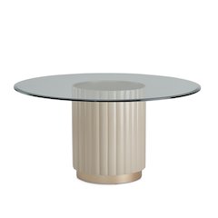Malibu Crest Round Dining Table - Chardonnay