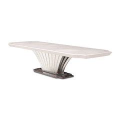 Fantosini Pedestal Dining Table - Silver Mist