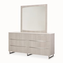 Marin Dresser with Mirror Set - Greige