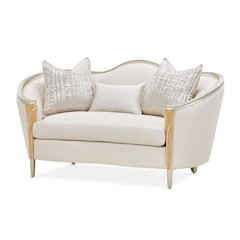 Villa Cherie Loveseat - Pearl/Caramel