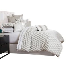 Newport 9-Piece Queen Comforter Set - Platinum