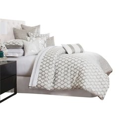 Newport 10-Piece King Comforter Set - Platinum