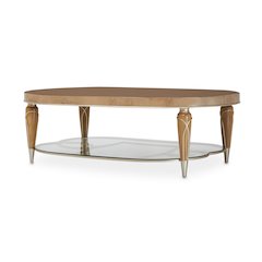 Villa Cherie Oval Cocktail Table - Caramel