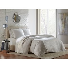 Brilliance 3-Piece Queen Coverlet/Duvet - White