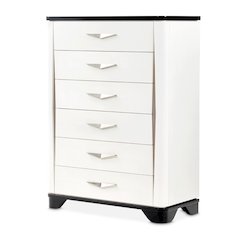 Tuxedo 6-Drawer Chest - Piano Keyboard