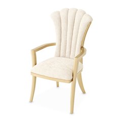 Fantosini Dining Arm Chair, Set of 2 - Natural/Gold