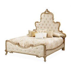 Platine de Royale Cal King Panel Bed - Antique Platinum