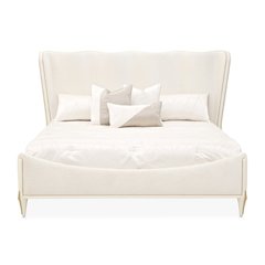 La Terrazza Queen Panel Bed - Creamy Pearl