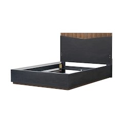Kayner Queen Bed with LED Lights - Charcoal
