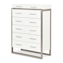 Marquee 7-Drawer Chest - Cloud White