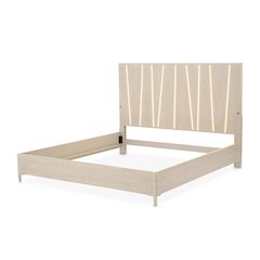 Lotus Bay Queen Panel Bed with LED Lights - Sand