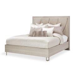 Marin Queen Panel Bed - Greige