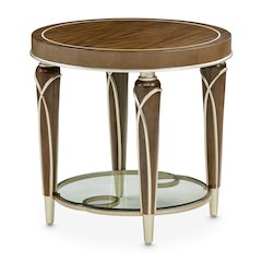Villa Cherie End Table - Hazelnut