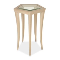 La Rachelle Chairside Table - Champagne