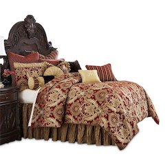 Lafayette 13-Piece King Comforter Set - Red