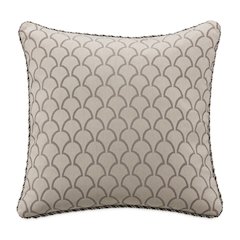 Moonbeam Paragon 20" Square Pillow, Set of 2 - Taupe/Silver