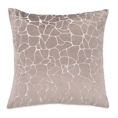GLAMtastic Crackle 22" Square Pillow, Set of 2 - Fog