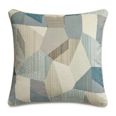 Renue Jetson 19" Velvet Throw Pillow, Set of 2 - Mineral Blue