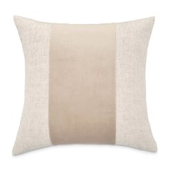 Moonbeam Baldwin 21" Square Pieced Pillow, Set of 2 - Dove