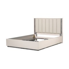 Pavira Queen Bed with LED Lights - Stone