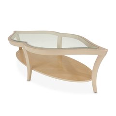 Elegant Wood and Glass Table - Unique Glass Top Coffee Table Design
