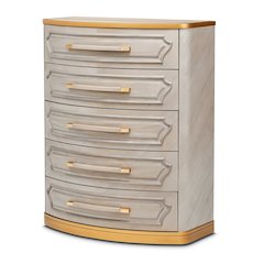 St. Charles 5-Drawer Highboy Chest - Dove Gray
