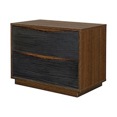 Kayner 2-Drawer Nightstand - Charcoal