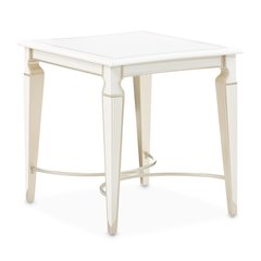 La Marisia End Table - Creamy Pearl