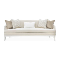La Marisia Chenille Sofa - Tranquil/Creamy Pearl