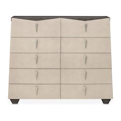Fantosini 10-Drawer Mule Chest - Silver Mist