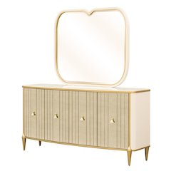 Scotts Square Sideboard with Wall Mirror - Light Champagne