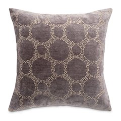 Moonbeam Heritage 19" Square Chenille Pillow, Set of 2 - Charcoal