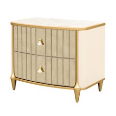 Scotts Square Nightstand - Light Champagne