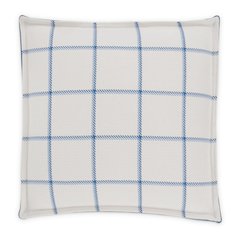 Newport 16" Square Box Throw Pillow, Set of 2 - Alta Sky Blue/White