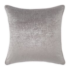 GLAMtastic Alderon 20" Velvet Accent Pillow, Set of 2 - Pewter