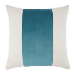 Caleb 21" Square Throw Pillow, Set of 2 - Cloud/Peacock