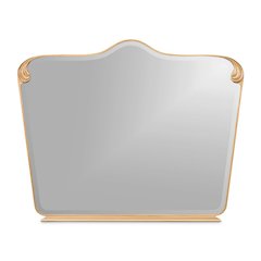 Camellia Field Dresser Mirror - Warm Pecan